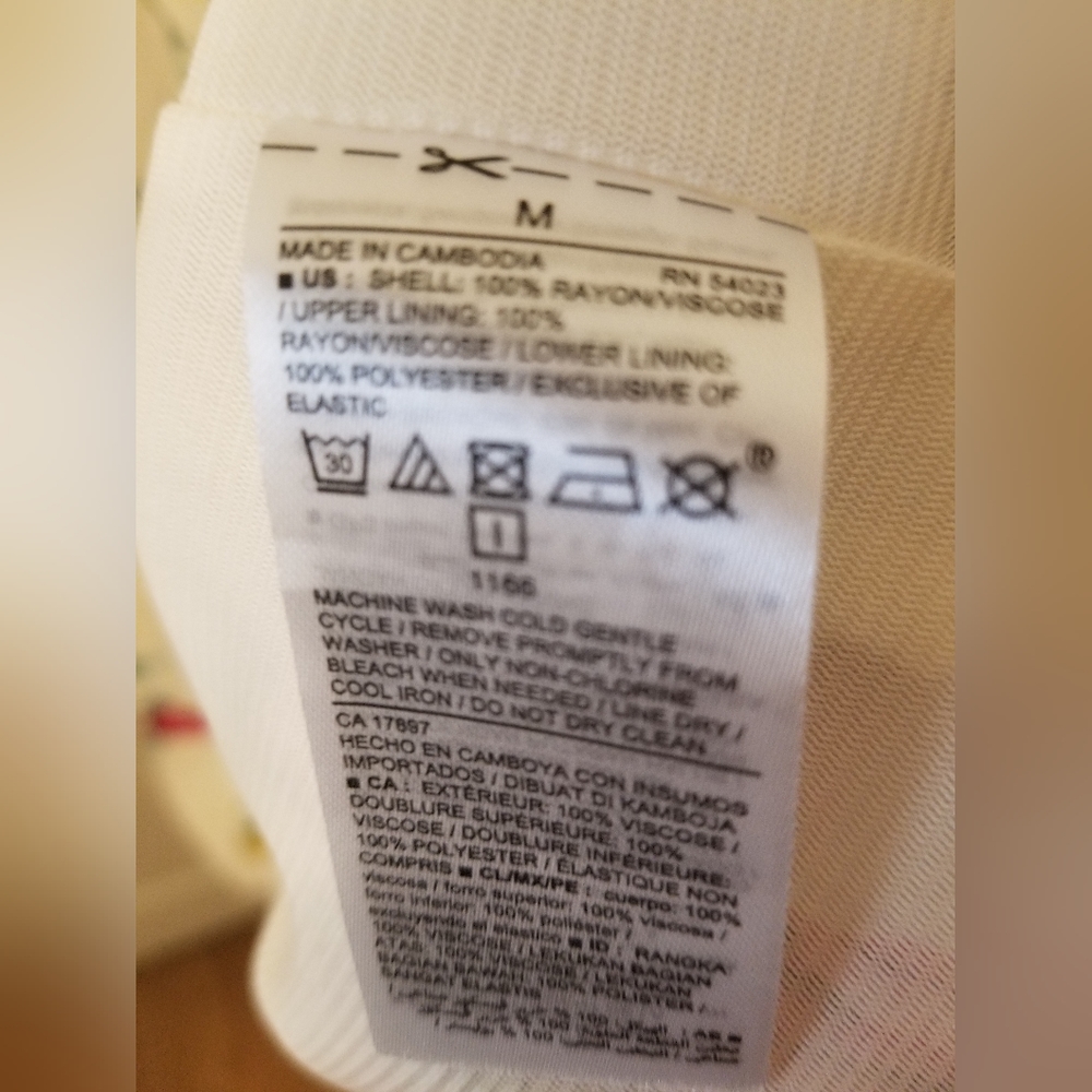 Cream floral midi dress, size M - Picture 7 of 11